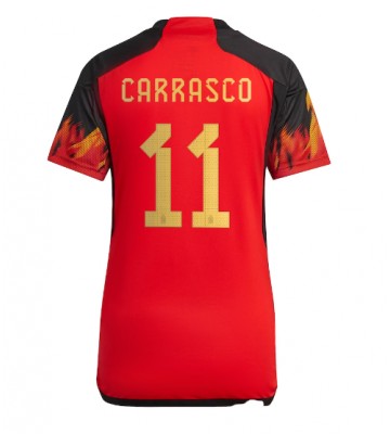 Belgien Yannick Carrasco #11 Hjemmebanetrøje Dame VM 2022 Kort ærmer